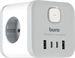 Сетевой разветвитель Buro BU-PW3UC-W (3 розетки) белый (коробка) BU-PW3UC-W