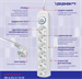 Сетевой фильтр Ippon BK-6-EU-3-10-W 3м (6 розеток) белый (коробка) BK-6-EU-3-10-W