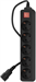 Сетевой фильтр PC Pet AP01006-E-B 1.8м (5 розеток) черный (пакет ПЭ) AP01006-E-B