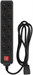 Сетевой фильтр PC Pet AP01006-E-B 1.8м (5 розеток) черный (пакет ПЭ) AP01006-E-B