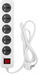 Сетевой фильтр Buro 500UNH-3-WG 3м (5 розеток) белый/серый (коробка) 500UNH-3-WG