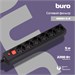 Сетевой фильтр Buro 600SH-5-B 5м (6 розеток) черный (коробка) 600SH-5-B