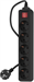 Сетевой фильтр PC Pet AP01006-1.8-B 1.8м (5 розеток) черный (пакет ПЭ) AP01006-1.8-B
