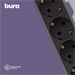 Сетевой фильтр Buro 600SH-16-5-B 5м (6 розеток) черный (коробка) 600SH-16-5-B