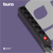 Сетевой фильтр Buro 600SH-16-5-B 5м (6 розеток) черный (коробка) 600SH-16-5-B
