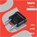Адаптер-переходник Buro BU-PA02-B (1 розетка) черный (пакет ПЭ) BU-PA02-B