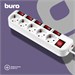 Сетевой фильтр Buro 500SH-1.8-SW-W 1.8м (5 розеток) белый (коробка) 500SH-1.8-SW-W