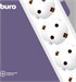 Сетевой фильтр Buro 600SH-16-1.8-W 1.8м (6 розеток) белый (коробка) 600SH-16-1.8-W