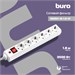 Сетевой фильтр Buro 600SH-16-1.8-W 1.8м (6 розеток) белый (коробка) 600SH-16-1.8-W