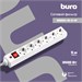 Сетевой фильтр Buro 600SH-16-5-W 5м (6 розеток) белый (коробка) 600SH-16-5-W