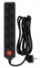 Сетевой фильтр PC Pet AP01006-3-B 3м (5 розеток) черный (пакет ПЭ) AP01006-3-B