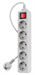 Сетевой фильтр PC Pet AP01006-3-G 3м (5 розеток) серый (пакет ПЭ) AP01006-3-G