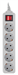 Сетевой фильтр PC Pet AP01006-3-G 3м (5 розеток) серый (пакет ПЭ) AP01006-3-G