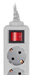 Сетевой фильтр PC Pet AP01006-3-G 3м (5 розеток) серый (пакет ПЭ) AP01006-3-G
