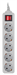 Сетевой фильтр PC Pet AP01006-5-G 5м (5 розеток) серый (пакет ПЭ) AP01006-5-G