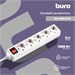 Сетевой удлинитель Buro BU-PS5.3/W 3м (5 розеток) белый (пакет ПЭ) BU-PS5.3/W
