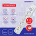 Сетевой фильтр Ippon BK-6-EU-1.8-16-W 1.8м (6 розеток) белый (коробка) BK-6-EU-1.8-16-W