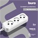 Сетевой удлинитель Buro BU-PSL3.3/W 3м (3 розетки) белый (пакет ПЭ) BU-PSL3.3/W