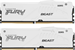 Память DDR5 2x32GB 6000MHz Kingston KF560C36BWEAK2-64 Fury Beast White Expo RGB RTL Gaming PC5-48000 KF560C36BWEAK2-64