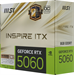 Видеокарта MSI PCI-E 5.0 RTX 5060 8G INSPIRE ITX OC NVIDIA GeForce RTX 5060 8Gb 128bit GDDR7 2527/28 RTX 5060 8G INSPIRE ITX OC