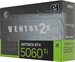 Видеокарта MSI PCI-E 5.0 RTX 5060 TI 8G VENTUS 2X PLUS NVIDIA GeForce RTX 5060TI 8Gb 128bit GDDR7 25 RTX 5060 TI 8G VENTUS 2X PLUS
