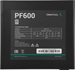 Блок питания Deepcool ATX 600W PF600 V2 80 PLUS WHITE (20+4pin) APFC 120mm fan 6xSATA RTL R-PF600D-HA0B-WDEU