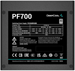 Блок питания Deepcool ATX 700W PF700 V2 80 PLUS WHITE (20+4pin) APFC 120mm fan 6xSATA RTL R-PF700D-HA0B-WDEU