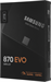 Накопитель SSD Samsung SATA-III 2TB MZ-77E2T0BW 870 EVO 2.5" MZ-77E2T0BW