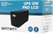 Источник бесперебойного питания Smartwatt Uni Pro LCD 700Вт 1000ВА черный 3703020480003