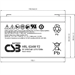 Батарея для ИБП CSB HRL634W F2 FR 6В 34Ач 40146