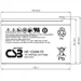 Батарея для ИБП CSB HR1234W F2 12В 9Ач HR1234W F2