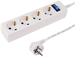 Сетевой фильтр PROconnect STANDARD 1.5м (4 розетки) белый (пакет ПЭ) 11-7227