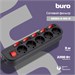 Сетевой фильтр Buro 500SH-3-SW-B 3м (5 розеток) черный (коробка) 500SH-3-SW-B