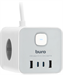 Сетевой удлинитель Buro BU-PTE4.1UC-W 1.5м (4 розетки) белый (коробка) BU-PTE4.1UC-W