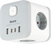 Сетевой разветвитель Buro BU-PW3UC-W (3 розетки) белый (коробка) BU-PW3UC-W