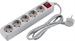 Сетевой фильтр PC Pet AP01006-1.8-G 1.8м (5 розеток) серый (пакет ПЭ) AP01006-1.8-G