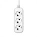 Сетевой удлинитель Buro BU-PSL3.1/W 1.5м (3 розетки) белый (пакет ПЭ) BU-PSL3.1/W