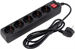 Сетевой фильтр PC Pet AP01006-1.8-B 1.8м (5 розеток) черный (пакет ПЭ) AP01006-1.8-B