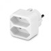 Сетевой разветвитель Buro BU-PS2F-W (2 розетки) белый (пакет ПЭ) BU-PS2F-W