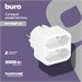 Сетевой разветвитель Buro BU-PS2F-W (2 розетки) белый (пакет ПЭ) BU-PS2F-W