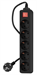 Сетевой фильтр PC Pet AP01006-3-B 3м (5 розеток) черный (пакет ПЭ) AP01006-3-B