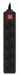 Сетевой фильтр PC Pet AP01006-3-B 3м (5 розеток) черный (пакет ПЭ) AP01006-3-B