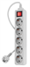 Сетевой фильтр PC Pet AP01006-5-G 5м (5 розеток) серый (пакет ПЭ) AP01006-5-G