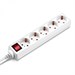 Сетевой удлинитель Buro BU-PS5.3/W 3м (5 розеток) белый (пакет ПЭ) BU-PS5.3/W
