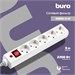 Сетевой фильтр Buro 500SH-3-W 3м (5 розеток) белый (коробка) 500SH-3-W