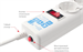 Сетевой фильтр Powercube SPG-B-10-WHITE 3м (5 розеток) белый (коробка) SPG-B-10-WHITE