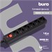 Сетевой фильтр Buro 600SH-16-1.8-B 1.8м (6 розеток) черный (коробка) 600SH-16-1.8-B