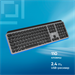 Клавиатура Оклик K859W серый/черный USB беспроводная slim Multimedia (2002136) 2002136