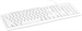 Клавиатура Оклик 305M белый USB Multimedia (1875227) 1875227