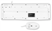 Клавиатура + мышь Оклик S650 клав:белый мышь:белый USB Multimedia (1875257) 1875257